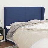  Uzglavlje s ušima plavo 203x23x118/128 cm od tkanine | shoptok.hr