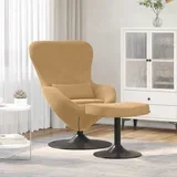 Stolica s Pufom Smeđa Baršun