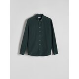 Reserved - Regular fit košulja - tamnozeleno | shoptok.hr