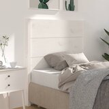 Maison Chic posteljno vzglavje - vzglavna omarica - nočna omarica belo 106x4x100 cm trdna borovina, (21705859) | Shoptok.si
