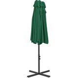  suncobran s aluminijskim stupom 460 x 270 cm zeleni | Eponuda.com