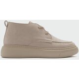 LuviShoes Valve Women's Beige Suede Boots | Shoptok.si
