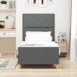  Krevetna konstrukcija Tamno siva 100 x 200 cm tkanina | shoptok.hr