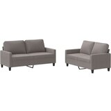  2-dijelni set sofa s jastucima smeđesivi od tkanine | shoptok.hr