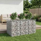  Gabionski uzdignuti krevet 2 pcs Srebrna | shoptok.hr