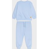 Sinsay Pamučni komplet: crewneck majica i jogger hlače s našivkom medvjedića | shoptok.hr