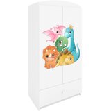  Dječji ormar - DINOSAURI - bijeli | shoptok.hr