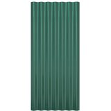 Krovni paneli 12 kom od pocinčanog čelika zelena 80x36 cm | shoptok.hr