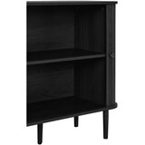 House Nordic Črna komoda iz masivnega bora 140x79x40 cm Nikko – | Shoptok.si
