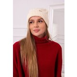 Kesi marka niezdefiniowana Cap with fleece Wanda K281 ecru Cene