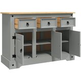  Komoda Corona siva 112x43x78 cm masivna borovina meksički stil | shoptok.hr