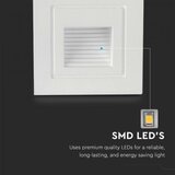  LED spoljašnje svetlo za stepenište LED/3W/230V 3000K IP65 belo | Eponuda.com