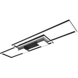  Crno-bijela LED stropna svjetiljka s daljinskim upravljačem/s mogućnosti zatamnjivanja 28x100 cm Albany – | shoptok.hr