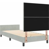  s opruga kutije Svjetlosiva 90 x 200 cm Baršun | shoptok.hr