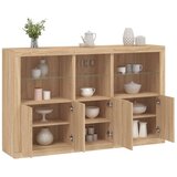  Komoda s LED svjetlima boja hrasta sonome 162 x 37 x 100 cm | shoptok.hr