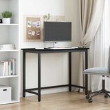  Stol Crni hrast 80 x 50 x 76,5 cm Inženjerska drva i čelik | shoptok.hr