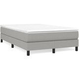 vidaXL Box spring postelja z vzmetnico svetlo siva 120x190 cm blago Cene