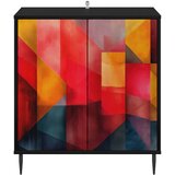  Kreveta HEESCH Crni hrast 69 x 33 x 76 cm Konstruirano drvo | shoptok.hr