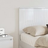  Uzglavlje s uzglavljem Sjajno bijelo 120 cm Konstruirano drvo | shoptok.hr
