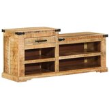 vidaXL klupa za cipele 110x35x50 cm Čvrsto drvo manga | shoptok.hr