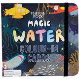 Floss&Rock® čarobna vodna pobarvanka magic colour-in cards deep sea