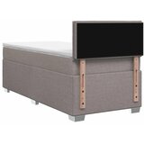  Boxspring krevet s madracem Sivosmeđa 90 x 200 cm Tkanina - Sivosmeđa 90 x 200 cm Dizajn linija | shoptok.hr