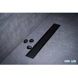 Confluo Tuš kanalica PRIMO COMPACT LINE 650 MATTE BLACK | shoptok.hr