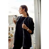 Fasardi Graphite fur vest for women Cene