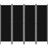 vidaXL Paravan 4-delni črn 200x180 cm Cene