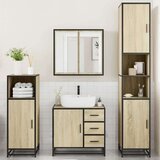 vidaXL 4-dijelni set kupaonskog namještaja boja hrasta sonome drveni | shoptok.hr