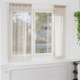 Voile zavjesa sa zavjesama 2 pcs Pijesak 175 x 140 cm Poliester | shoptok.hr