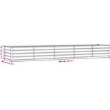  Povišena vrtna gredica boja hrđe 400 x 80 x 45 cm čelik COR-TEN | shoptok.hr