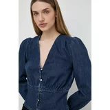 Morgan Jeans srajca ženska, mornarsko modra barva