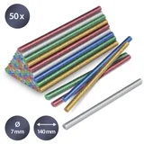 Set vrućeg ljepila svjetlucavo, 50 Komada (Ø 7 mm)
