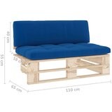  Srednja vrtna sofa od paleta od impregnirane borovine | shoptok.hr