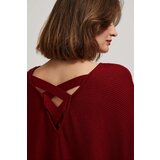 Marisse Burgundy Batwing Sweater | shoptok.hr