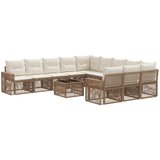 vidaXL Vrtna sedežna garnitura 12 pcs Bež in smetanasto bela, (5000269393) | Shoptok.si