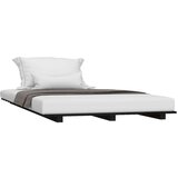  Za krevet crni 90 x 200 cm od masivne borovine | shoptok.hr