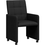  Trpezarijske stolice 2 pcs Crna 58 x 65 x 94 cm tkanina | shoptok.hr