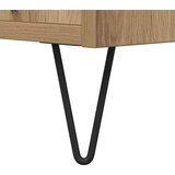 vidaXL Klubska miza artisan hrast 80 x 80 x 36.5 cm Konstruiran les | Shoptok.si