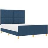 vidaXL Postelja Modra 140x190 cm Tkanina, (22048964) Cene