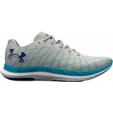 Women's UA Charged Breeze 2 Running Shoes Gray Mist/Blue Surf/Sonar Blue 36