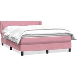Box Spring krevet s madracem ružičasti 140x220 cm baršun | shoptok.hr