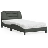 vidaXL Postelja z vzmetnico temno siva 100x200 cm blago Cene