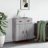The Living Store Komoda siva sonoma 69,5x34x90 cm inženirski les - Komoda, (21663386) Cene