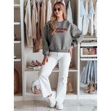 DStreet Bluza damska oversize z nadrukiem COOKIES ciemnoszara | ePonuda.com
