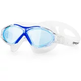 Spokey VISTA JUNIOR Swimming okuliare priehľadné s modrým