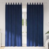  Zavjese za zamračivanje 2 kom. Tamno plava 140 x 245 cm Baršun | shoptok.hr