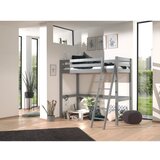 Vipack siva dvignjena otroška postelja iz masivnega bora 90x200 cm pino – | Shoptok.si