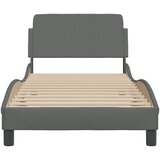  Okvir za krevet Dover tamno sivi 90x190 cm tkanina | Shoptok.si